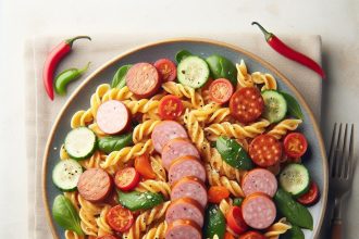 Spice Up Dinner: Cajun Pasta with Turkey Sausage Delight