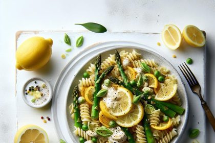 Zesty One-Pot Creamy Lemon Asparagus Pasta Delight