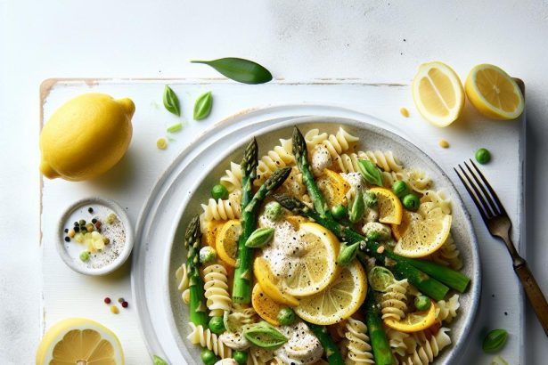 Zesty One-Pot Creamy Lemon Asparagus Pasta Delight
