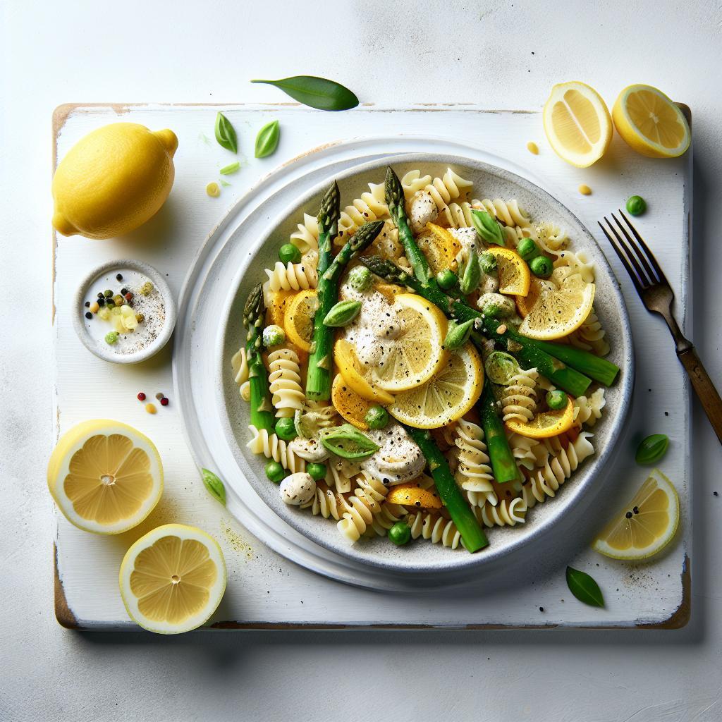 Zesty One-Pot Creamy Lemon Asparagus Pasta Delight