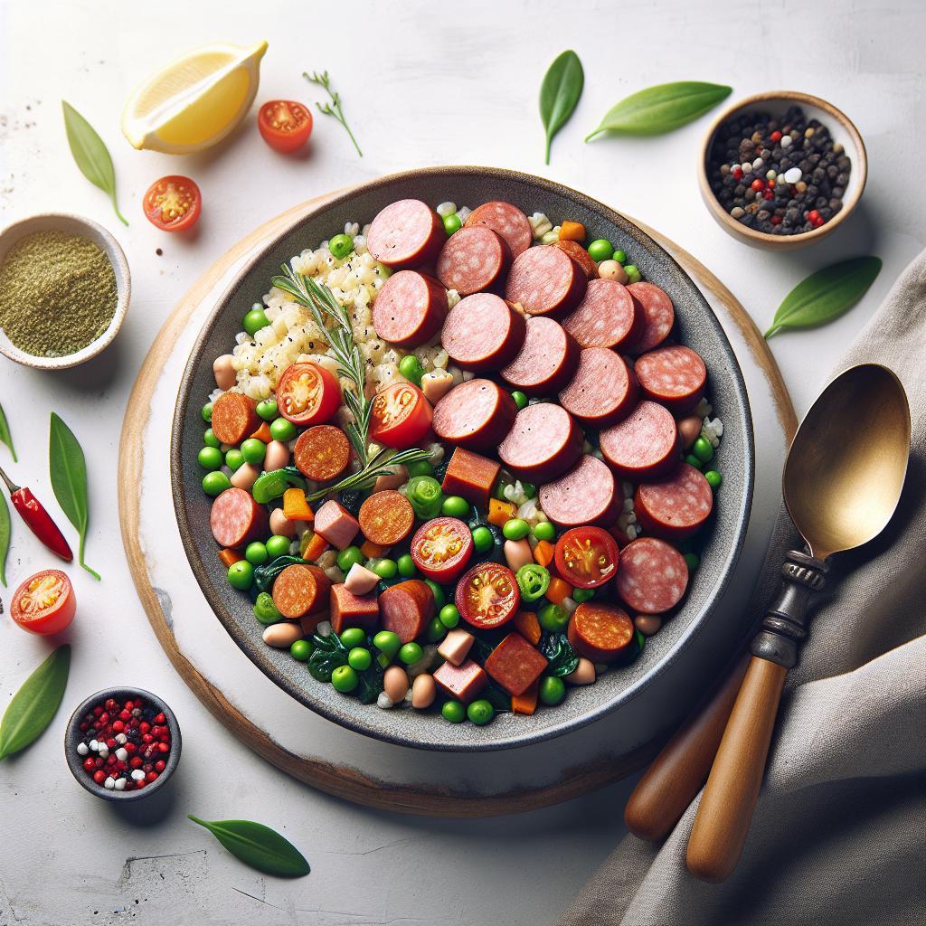 Savor Hoppin’ John with Smoky Turkey Sausage Twist