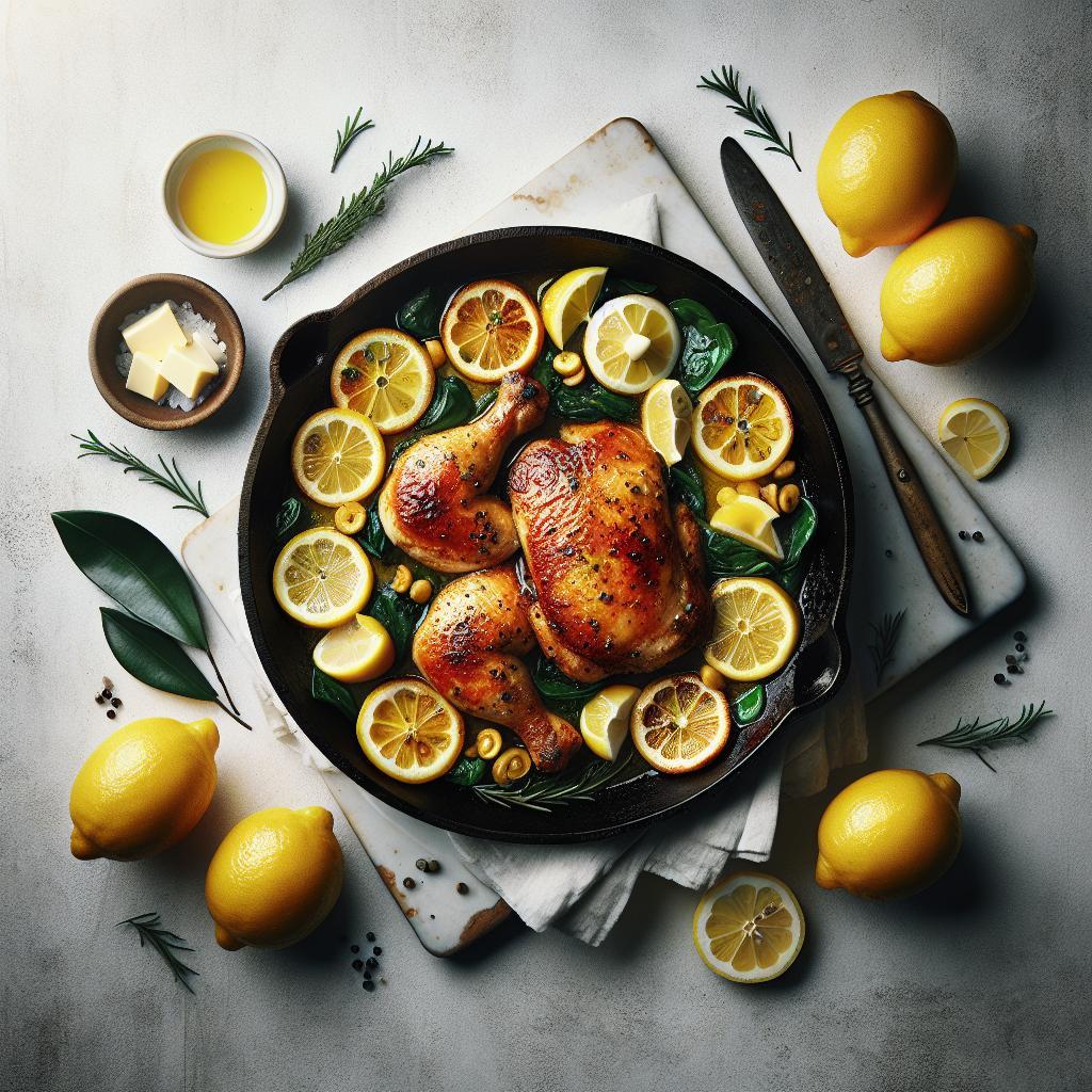 Zesty Skillet Lemon Butter Chicken: A Flavorful Feast