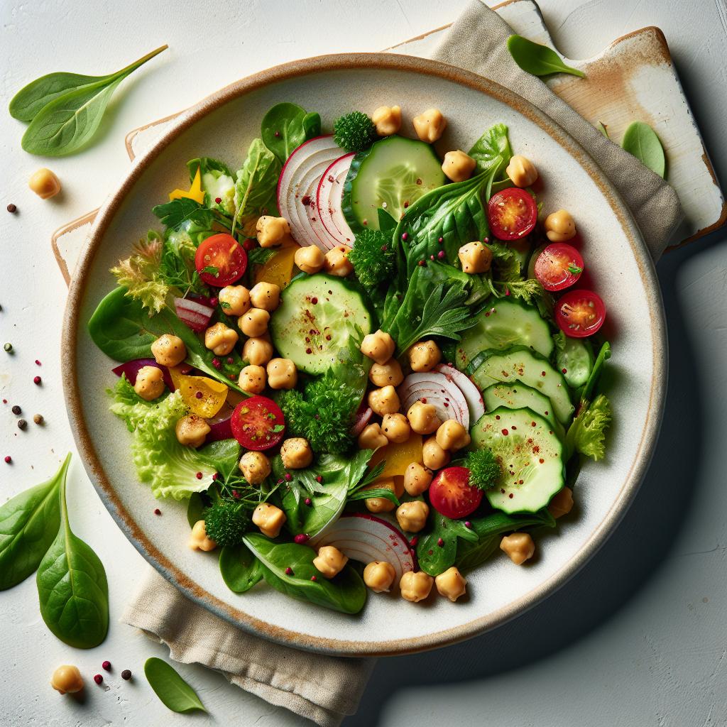 Chickpea Salad Magic: A Nutritious Twist on Classic Greens