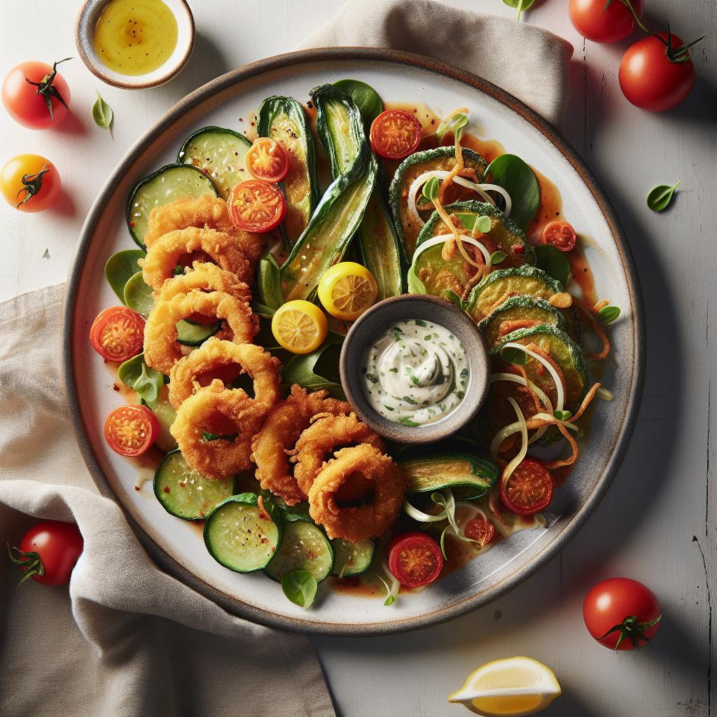 Crispy Fried Green Tomatoes with Zesty Remoulade Twist