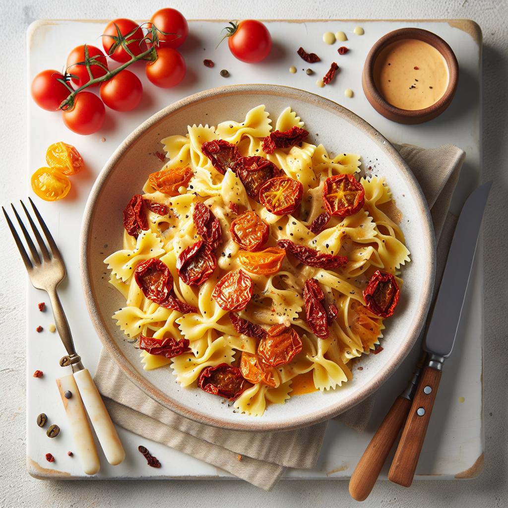 Savor the Flavors: Creamy Sun Dried Tomato Pasta Delight