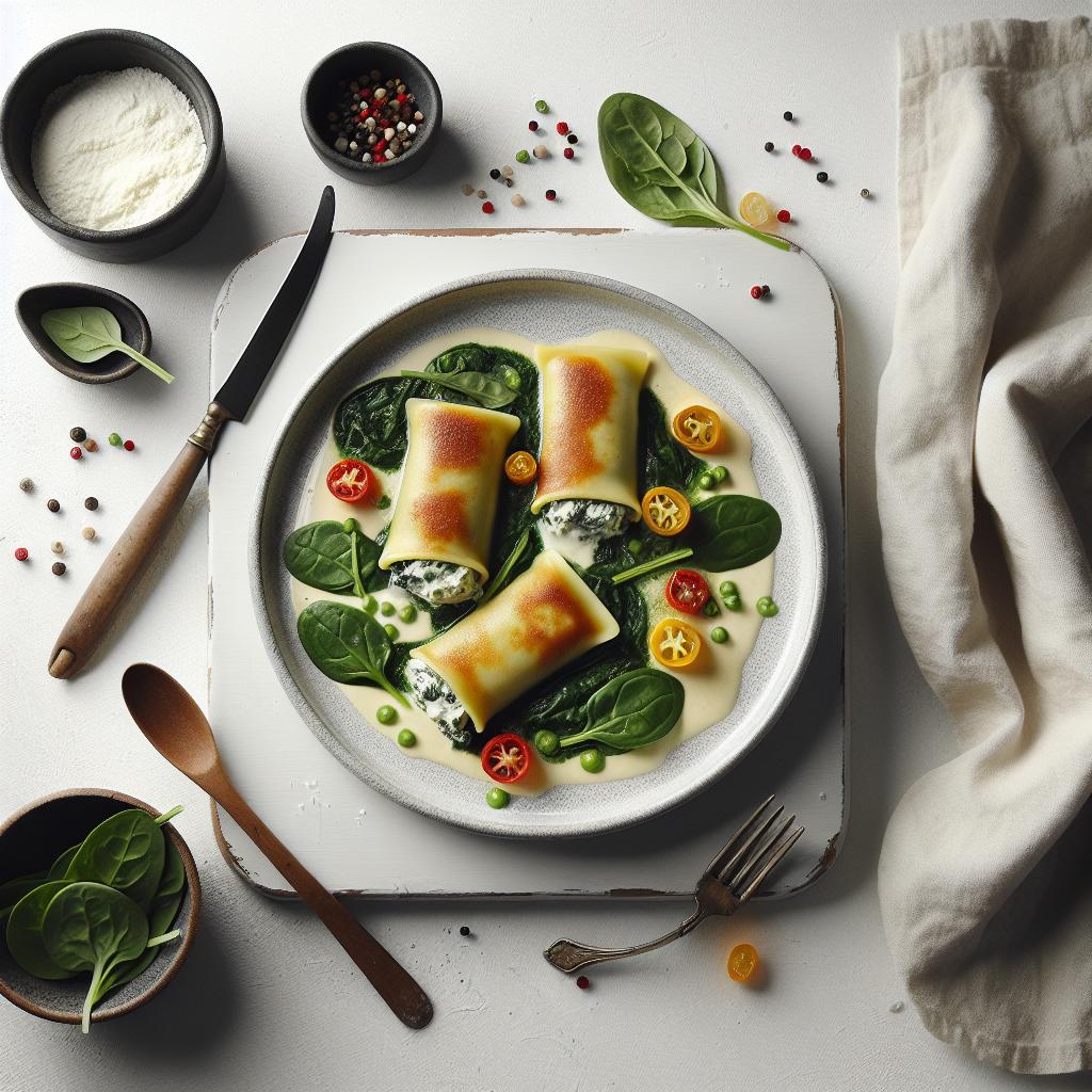 Indulge in Creamy Spinach and Ricotta Cannelloni Delight