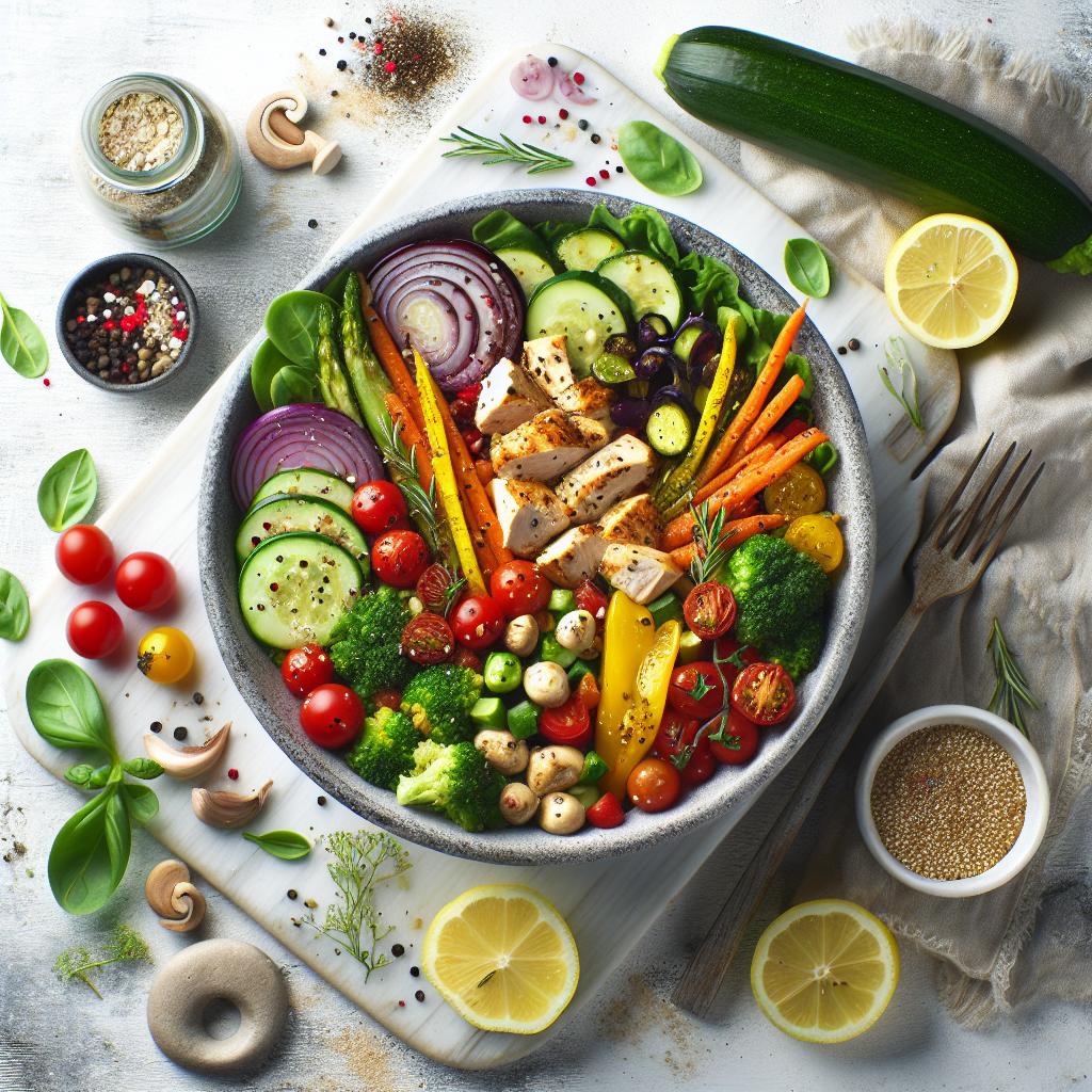 Colorful Chicken Veggie Fusion: A Healthy Flavor Boost