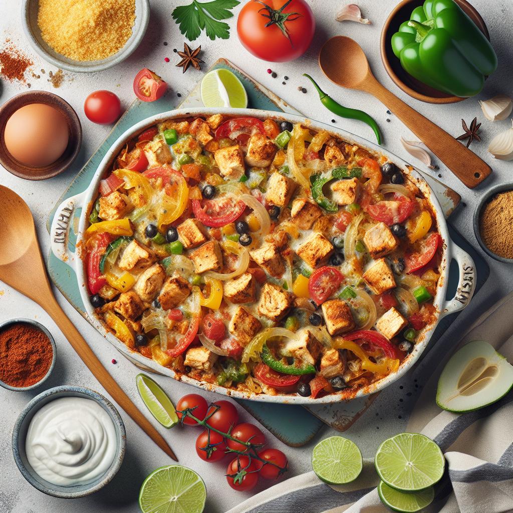 Hearty Chicken Burrito Casserole: A Flavor-Packed Delight
