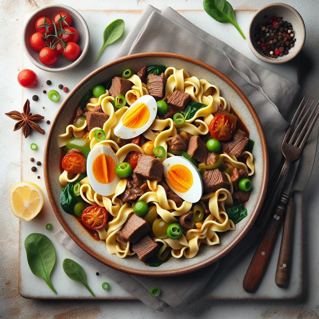 Hearty Beef Goulash with Egg Noodles: A Comfort Feast