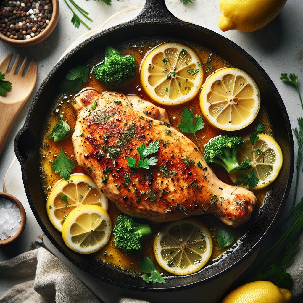 Zesty Skillet Lemon Butter Chicken: A Flavorful Feast
