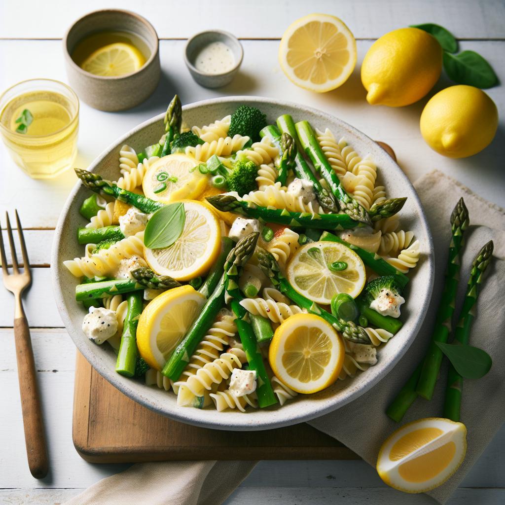 Zesty One-Pot Creamy Lemon Asparagus Pasta Delight