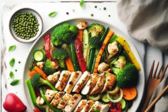 Colorful Chicken Veggie Fusion: A Healthy Flavor Boost