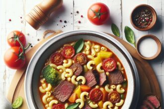 Hearty Beef and Macaroni Soup: Comfort in Every Spoonful