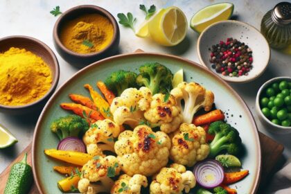 Golden Glow: Roasted Cauliflower with Vibrant Turmeric Flair