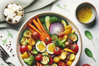 Colorful Roasted Vegetable Bowl: A Nourishing Flavor Boost