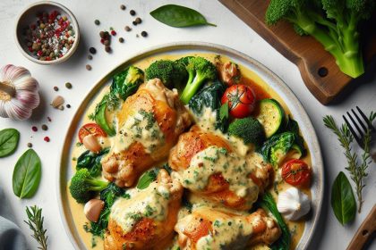 Dreamy Creamy Garlic Chicken Thighs: A Flavorful Feast