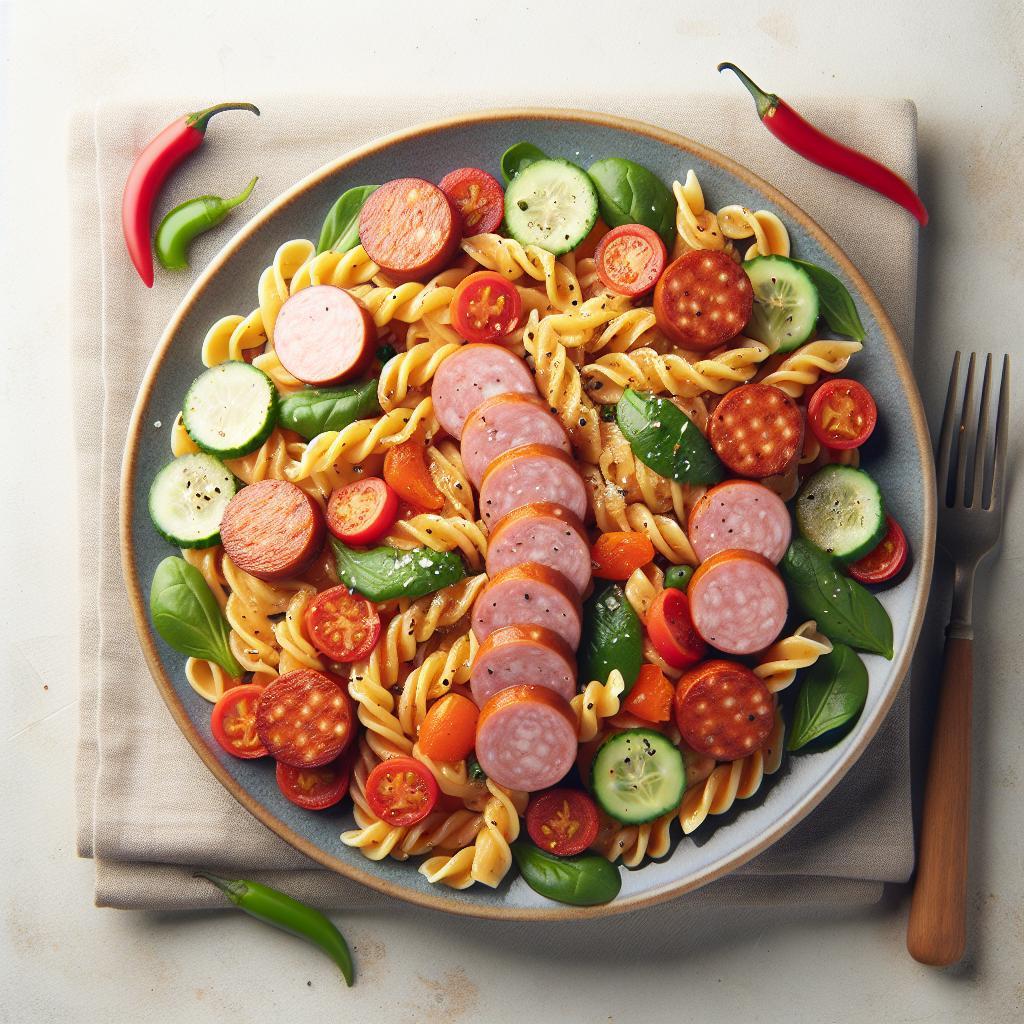Spice Up Dinner: Cajun Pasta with Turkey Sausage Delight