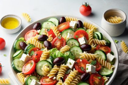 Zesty Greek Pasta Salad: A Mediterranean Flavor Explosion