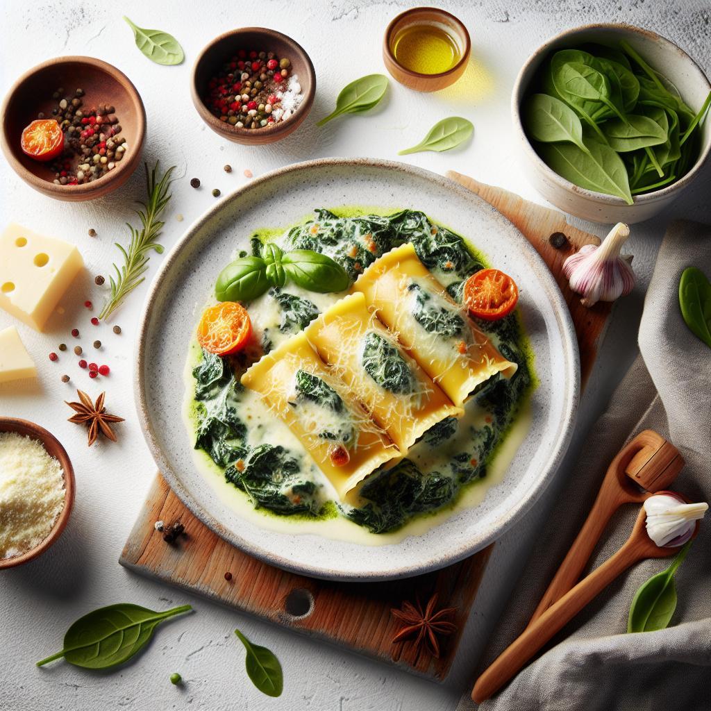 Indulge in Creamy Spinach and Ricotta Cannelloni Delight
