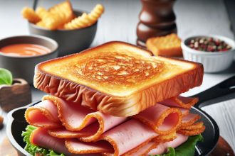 Sizzling Fried Turkey Bologna Sandwich: A Crispy Delight