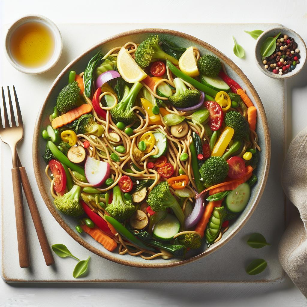 Wholesome Veggie Lo Mein: A Flavorful Noodle Delight
