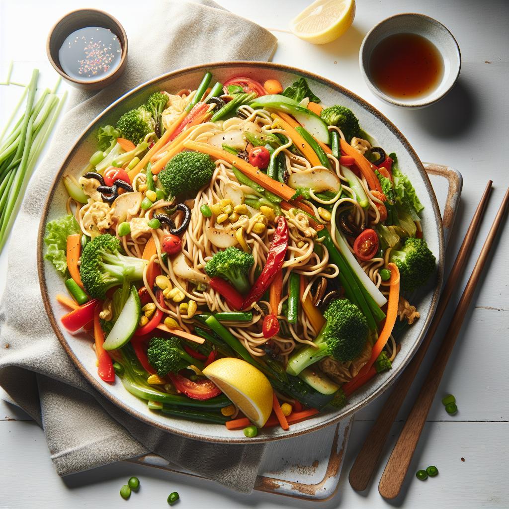 Wholesome Veggie Lo Mein: A Flavorful Noodle Delight