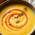 Creamy Roasted Parsnip and Pear Soup recipe, a dreamy delight.
