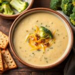 Healthy broccoli cheddar soup recipe from the expert's guide.