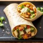 Cheesy garlic chicken wraps: a delicious low-carb masterpiece recipe.