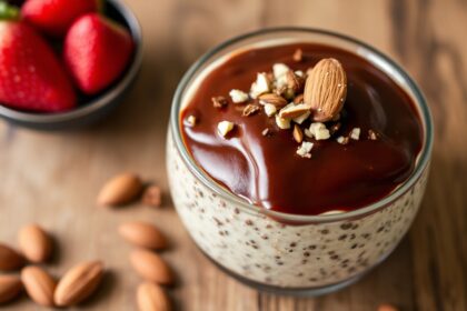 Keto almond chia pudding: delicious, strategic sweet treat.