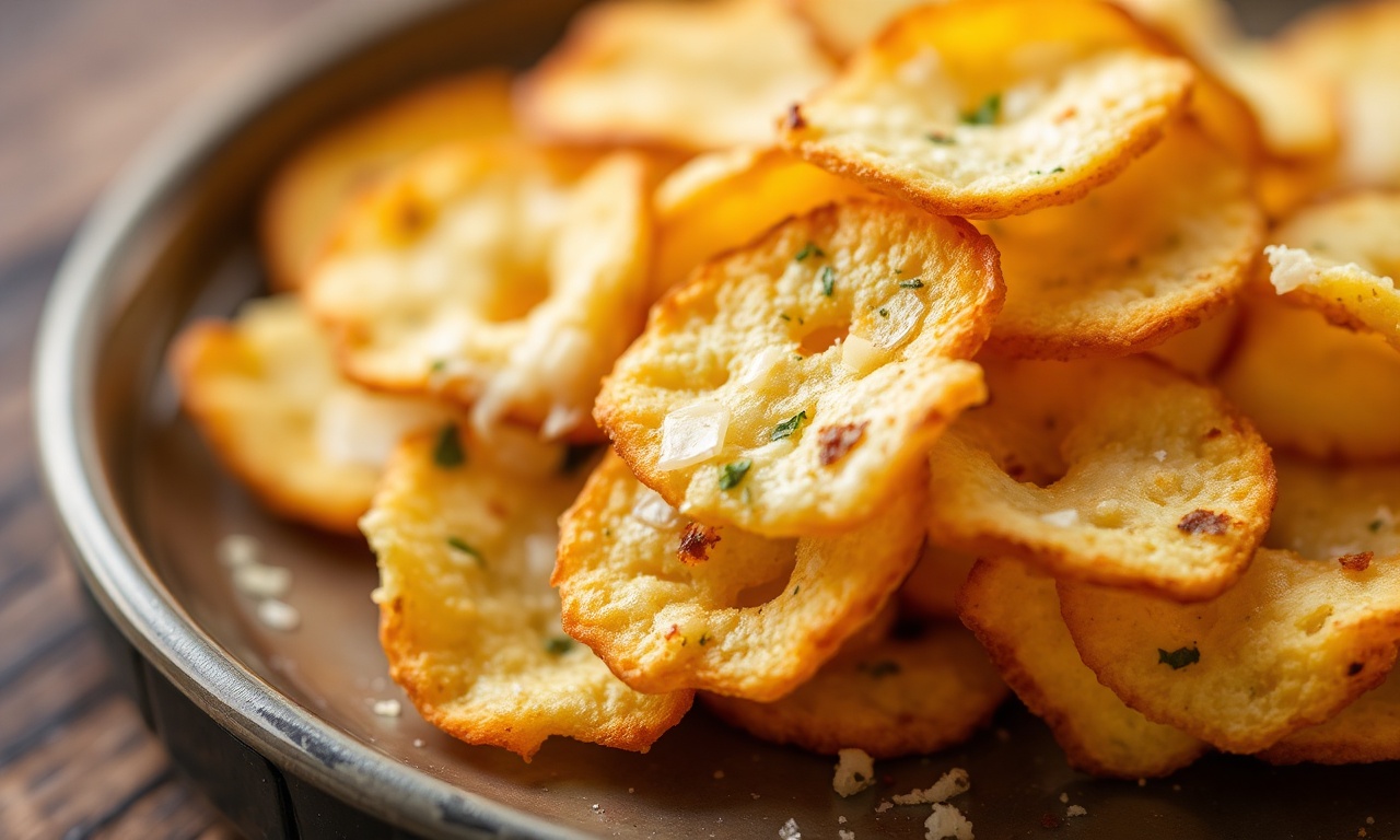 Easy ingredient parmesan crisps: polished snack for effortless enjoyment.