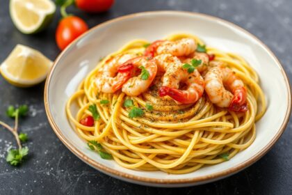 Shrimp scampi with zucchini noodles: expert guide to a revitalized dish.