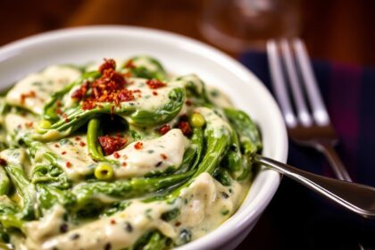 Morton's Steakhouse iconic creamed spinach recipe guide.