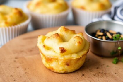 Easy mashed potato muffins: perfect savory side dish recipe.