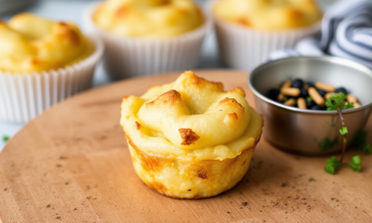 Easy mashed potato muffins: perfect savory side dish recipe.