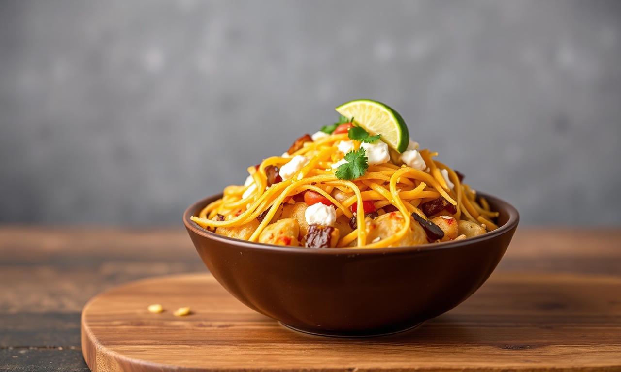 Delicious Loaded potato taco bowl with fresh toppings.