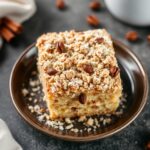 Gluten free cinnamon coffee cake recipe for a delicious sweet breakfast.