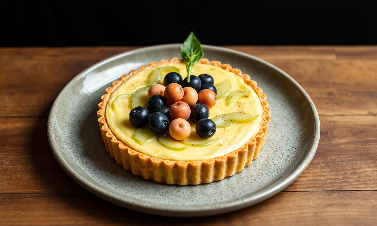 Delicious vegan leek tart recipe, perfect plant-based dish.