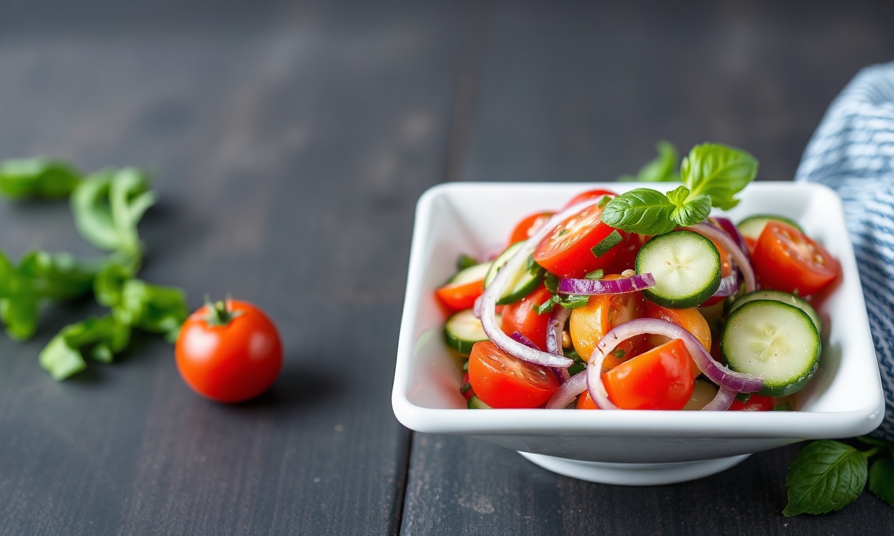 Refreshing Mediterranean Salad recipe: healthy, flavorful, and delicious.