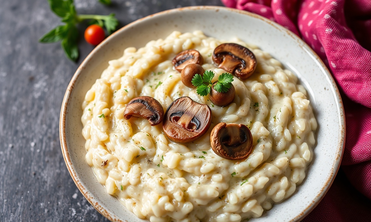 Creamy mushroom risotto: a culinary masterpiece guide.