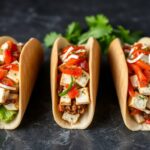 Shaved tofu gyros: flavorful, plant-based, and easy to make.