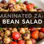 Marinated za'atar bean salad: fresh, vibrant, and flavorful.