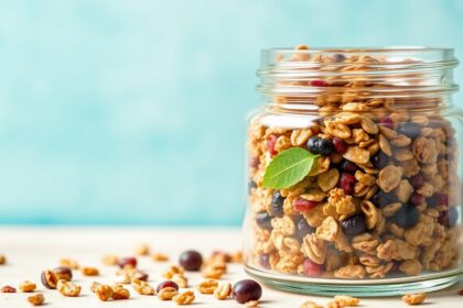 Easy savoury granola: healthy, no-nonsense snack redefined.