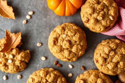 Healthy pumpkin oat cookies: wholesome, delicious, and easy.