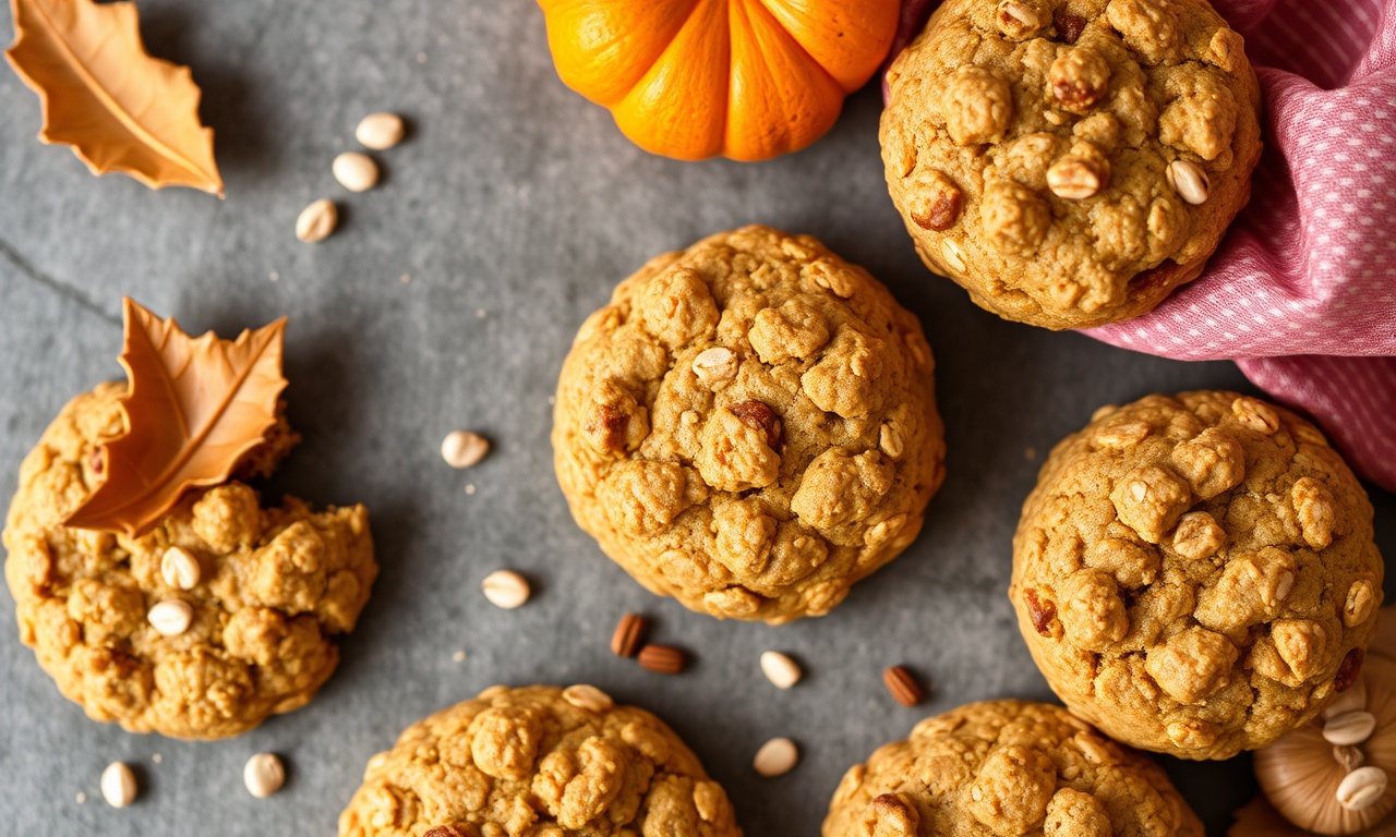 Healthy pumpkin oat cookies: wholesome, delicious, and easy.