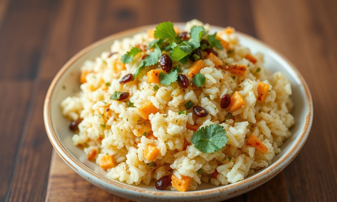 Expert vegan crispy rice with peanut-chili dressing.