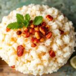 Authentic caribbean rice and peas with creamy coconut milk.