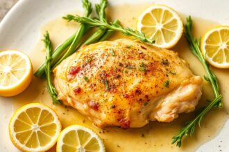 Lemon garlic butter chicken, a quick and delicious weeknight meal.