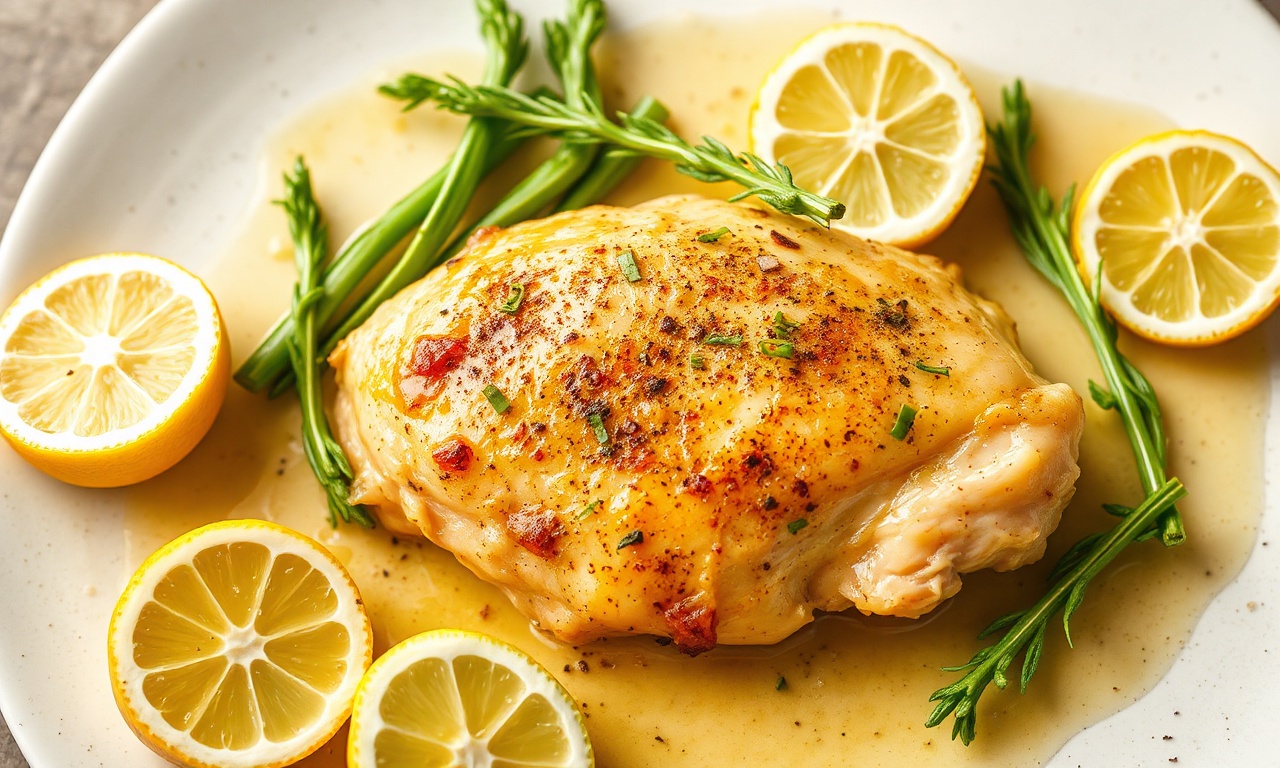 Lemon garlic butter chicken, a quick and delicious weeknight meal.