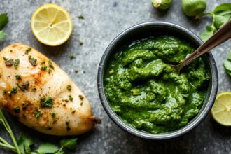 Pesto zucchini chicken: elegant, effortless dinner recipe.